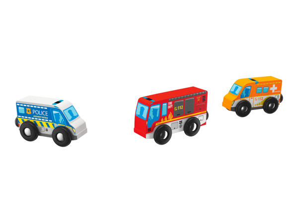 Playtive Wooden Vehicle Set - 3 Piece Set