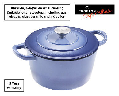 Cast Iron Dutch Oven 3.6L – Green or Blue