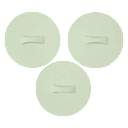 3 Piece Small Silicone Lids, Green