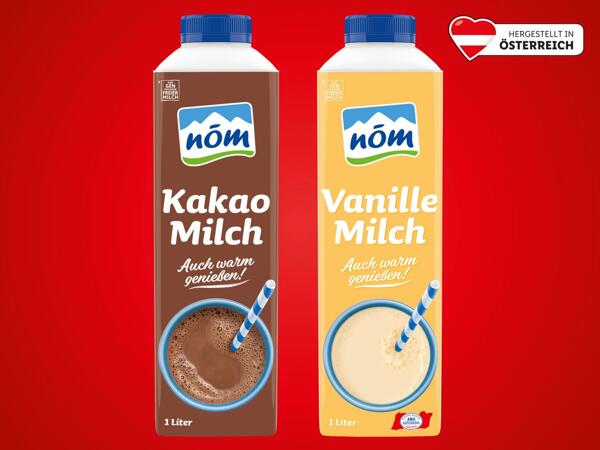 Kakao oder Vanille Milch