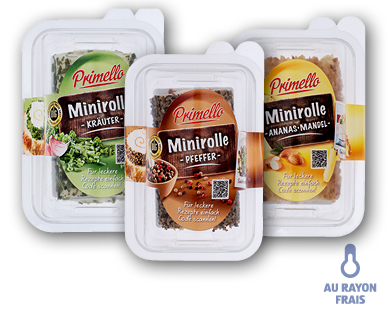 Mini rouleaux de fromage frais PRIMELLO