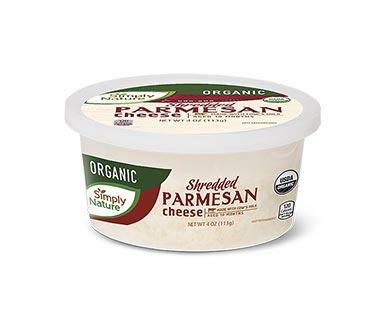 Simply Nature Organic Feta Crumbles or Shredded Parmesan Cheese