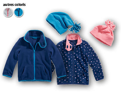 Veste en polaire avec bonnet pour tout-petits IMPIDIMPI