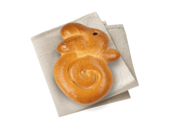 Osterhase mit Rosinenaugen
