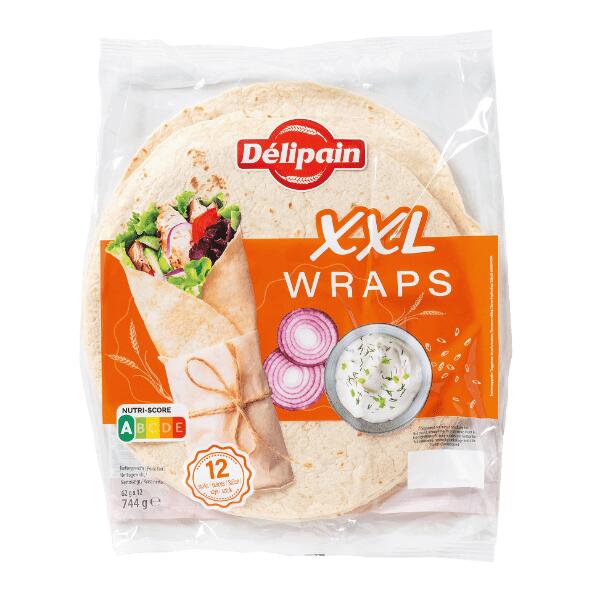 DÉLIPAIN(R) 				Wraps XXL, 12 St.