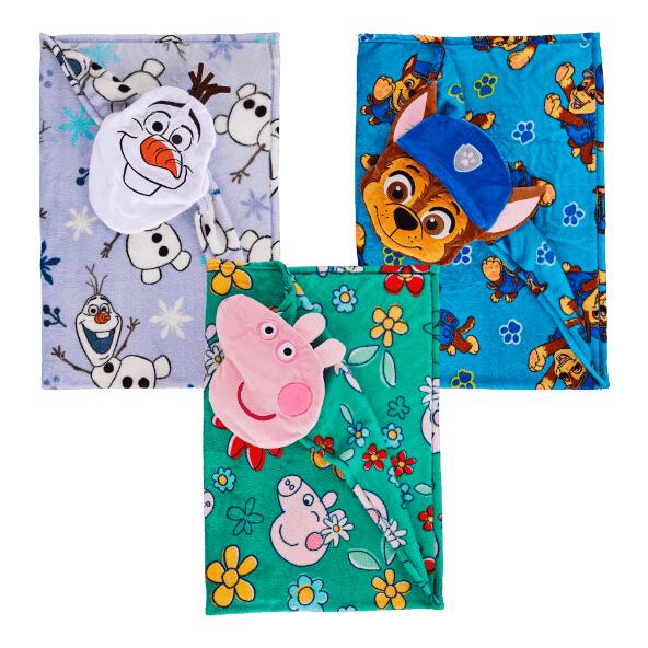 DISNEY(R)/NICKELODEON(R)/PEPPA PIG(R) 				2-in-1-Plaid/Kissen