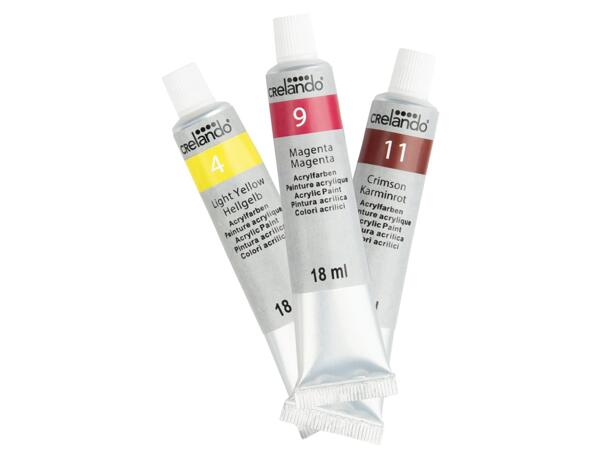Acrylic paints, 24 pieces