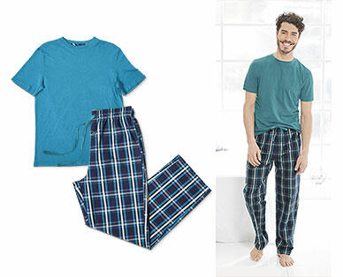 Royal Class Men's Woven Sleep Pant and Shirt Set