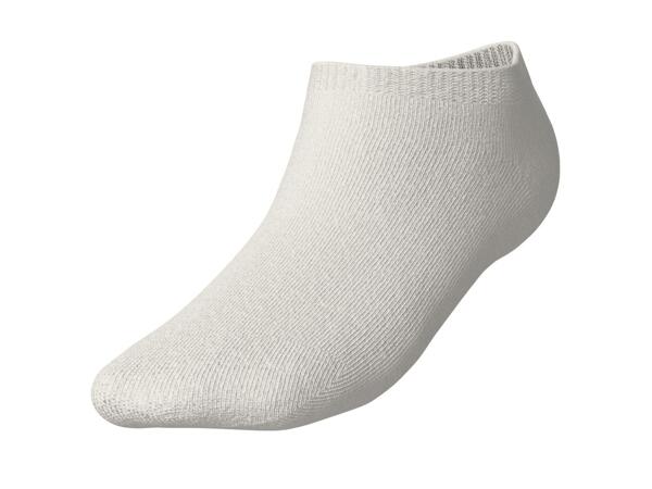LUPILU Kids' Black/White/Grey Trainer Socks - 7 Pack