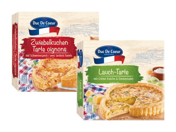 Zwiebelkuchen, Lauchkuchen oder Quiche Lorraine