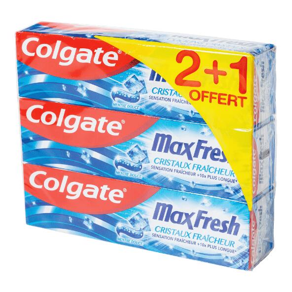 COLGATE(R) 				Dentifrice, 3 pcs