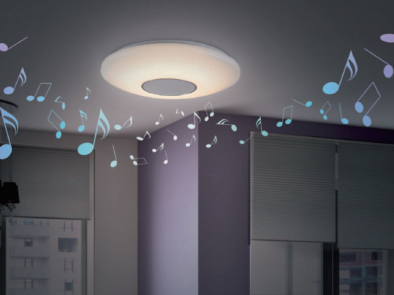 Livarno Lux LED Ceiling Light with Bluetooth(R) Speaker