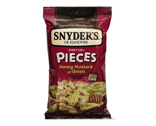Snyder's of Hanover 
 Hot Buffalo Wing or Honey Mustard & Onion Pretzel Pieces