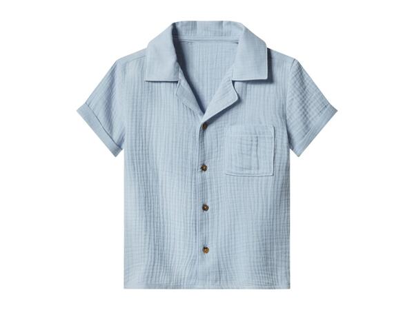 LUPILU Kids' Plain Blue Muslin Outfit - 2 Piece Set