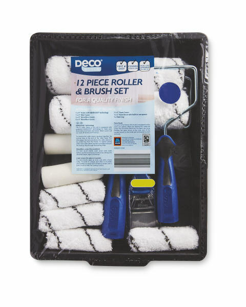 12 Piece Paint Roller Set And Tray