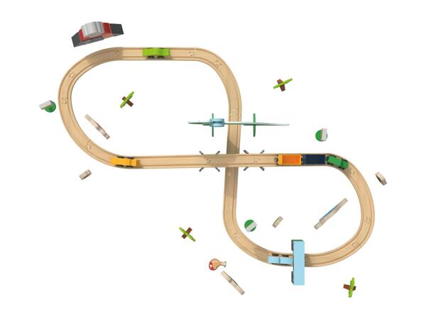 Playtive Farm/​Dinosaur Wooden Train Set