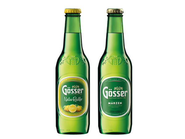 Gösser Märzen oder Natur Radler Zitrone