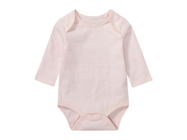 Lupilu Baby Long-Sleeve Bodysuits - 3 Pack Red