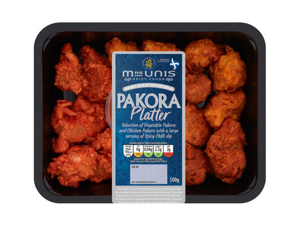 Mrs Unis Pakora Platter