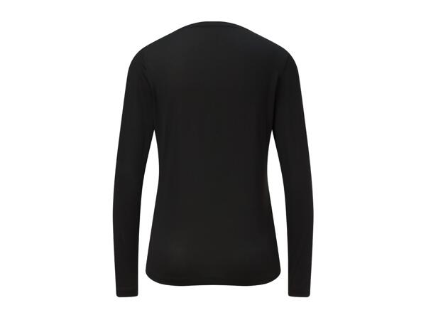 CRIVIT Ladies' Black Long Sleeve Sports Top