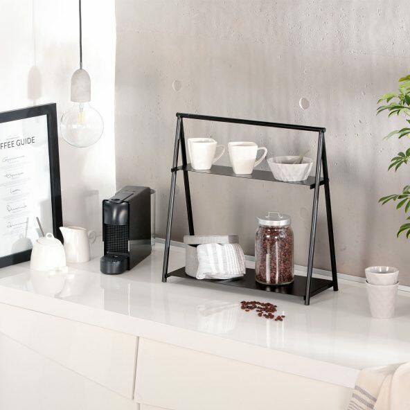 HOME CREATION Metalreol med 2 hylder