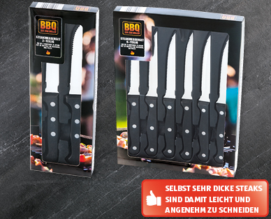 BBQ Steakmesser-Set, 2-/6-teilig