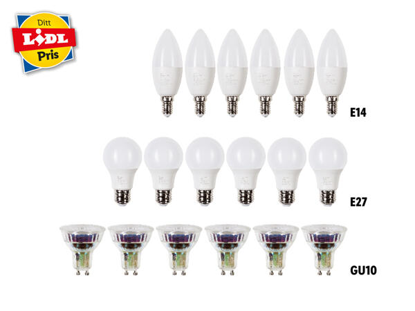 LED-lampor, 6 pack