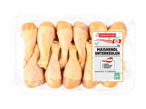 Frische Maishendl Unterkeulen
