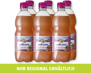ADELBODNER MINERAL Erfrischungsgetränk mit Schweizer Rhabarbersaft
