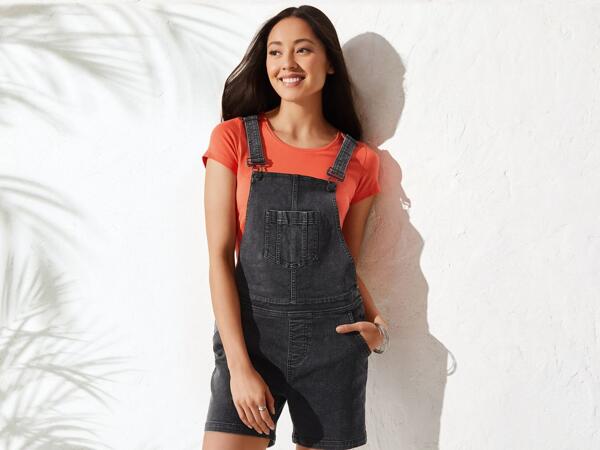 Ladies' Denim Dungaree Shorts