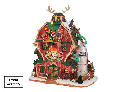Lemax Village Scene - Santa's Reindeer Training Academy