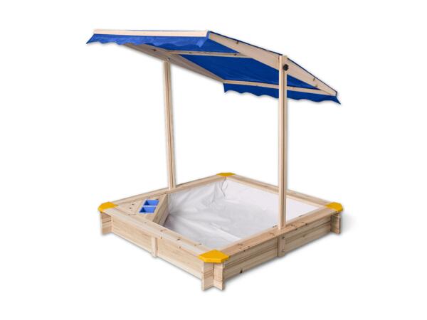 Überdachter Sandkasten