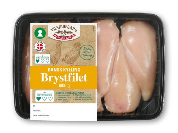 Danske kyllingebryst- eller inderfileter