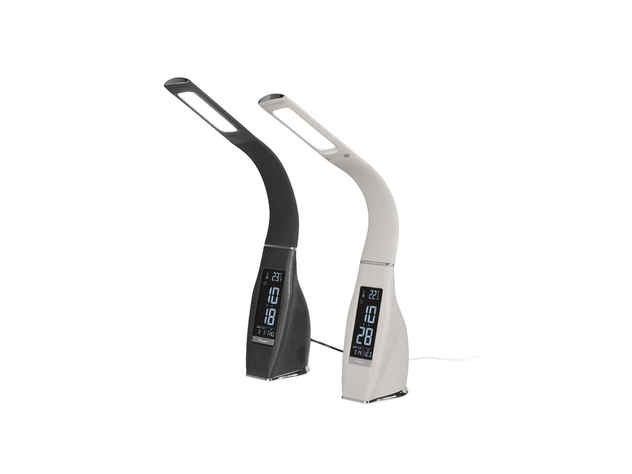 LIVARNO LUX LED Desk Lamp with Integrated Clock