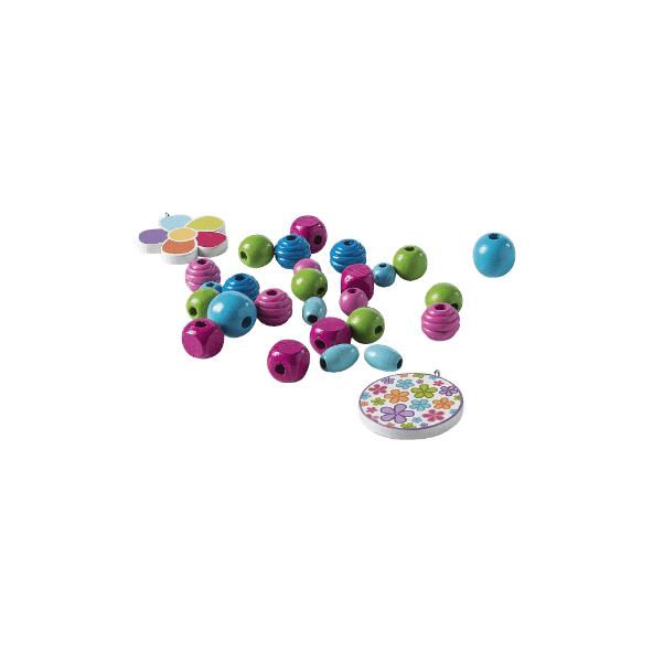Ensemble de perles en bois