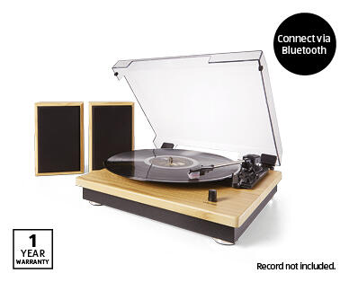 Turntable with Detachable Speakers