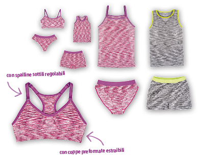 Biancheria intima sportiva per teenager CRANE(R)