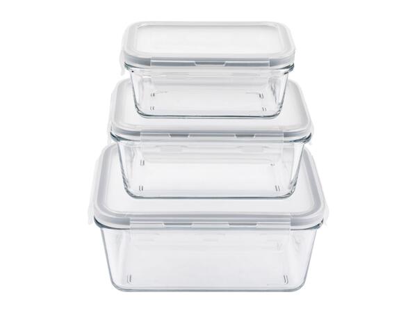 Ernesto Glass Food Storage Containers - 3-piece set