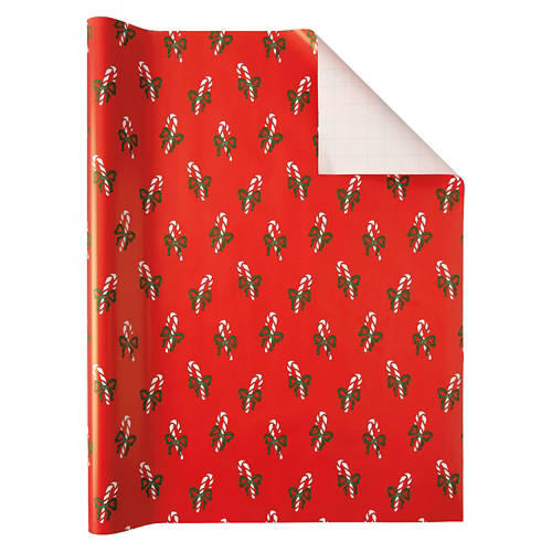 Heavyweight Gift Wrap - Candy Canes & Peppermints