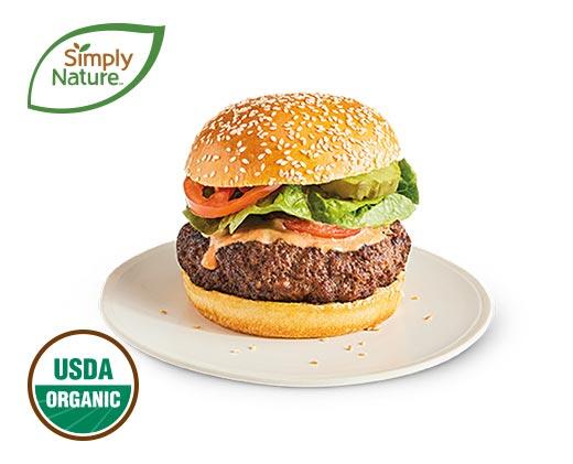 Simply Nature 
 Fresh Family Pack Organic Grass-Fed 85/15 Ground Beef