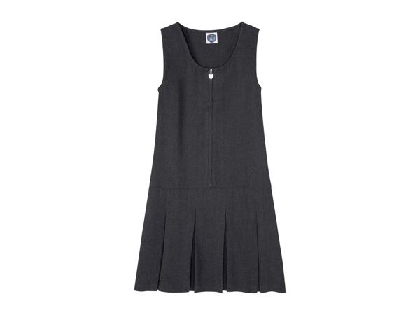 Girls' Grey School Pinafore - 2 Pack