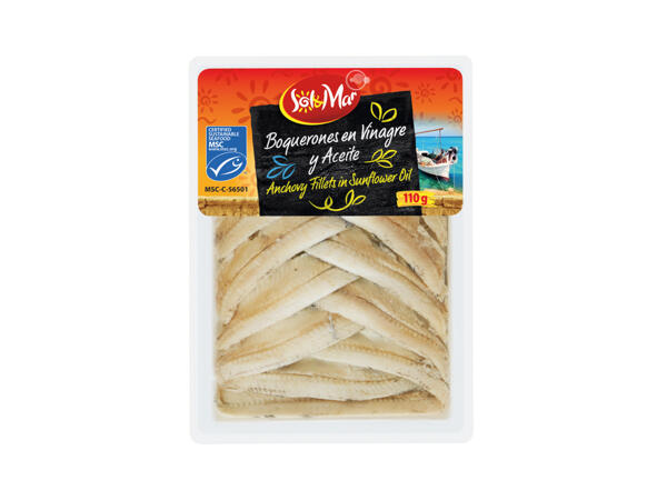 Sol & Mar Anchovy Fillets in Sunflower Oil
