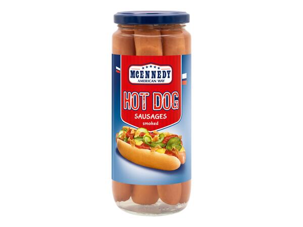 Hot dog sausages