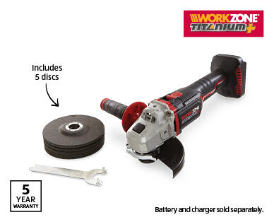 20V Brushless Angle Grinder Skin with Accessories