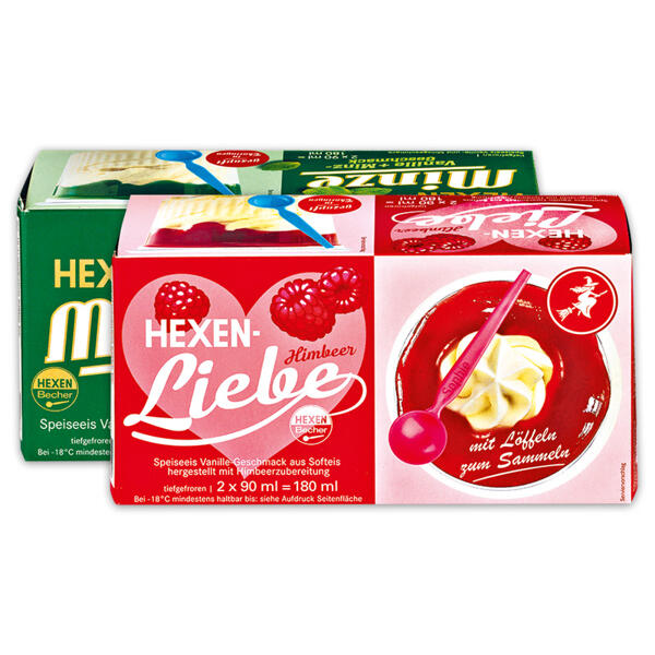 Hexen-Liebe/ -Minze Eisbecher