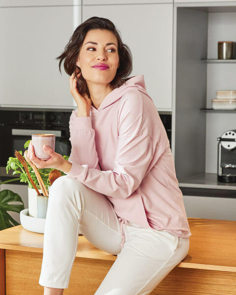 Avenue Ladies' Pink Hoodie
