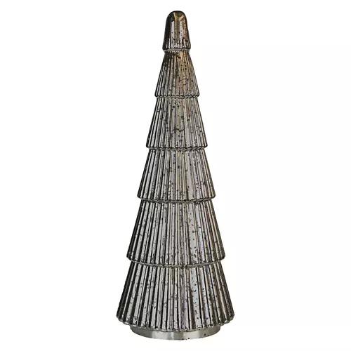 6 Tier LED Glass Tree, Silver