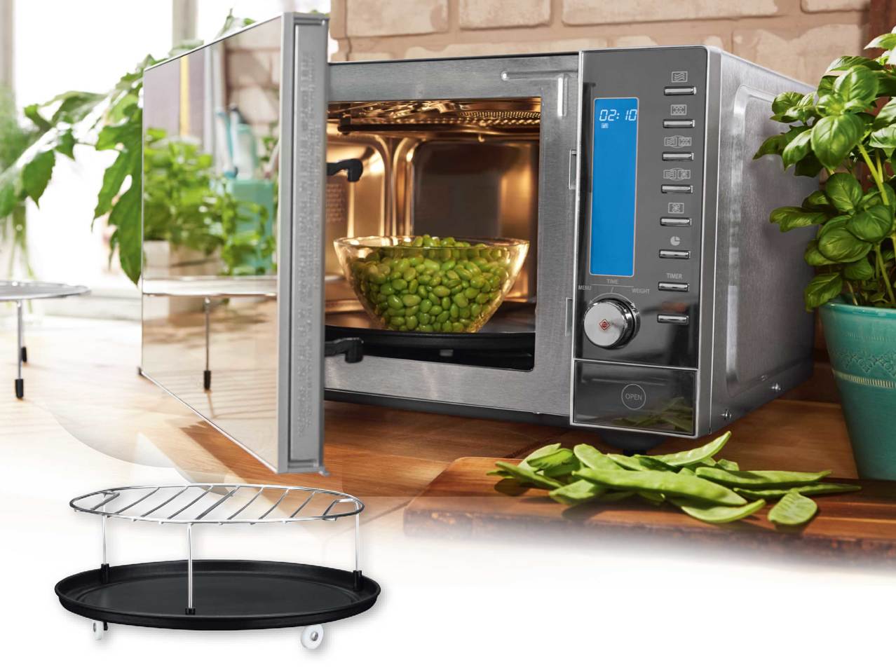 SILVERCREST KITCHEN TOOLS Stainless Steel Combination Microwave