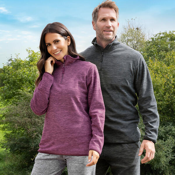 Mikrofleece-Troyer "Space Dyed"