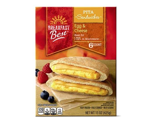Breakfast Best 
 Egg & Cheese or Sausage & Cheese Breakfast Pitas